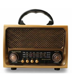 Everton Rt-675  Bluetooth Fm-Usb-Tf-Aux Şarjlı Solar Nostaljik Radyo