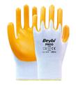 Beybi Nitril PMK PN10 9 Beden 12li Paket Polyester Örme Nitril Eldiven (4141A) Nitril 1-2 Kaplama