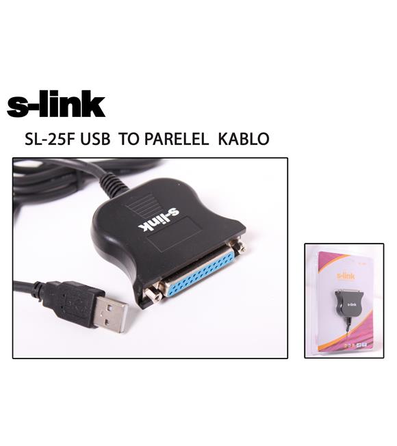 S-link SL-25F Usb To Paralel Dişi Kablo