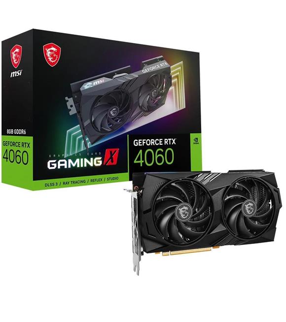 Msi GeForce RTX4060 Gaming X 8GB GDDR6 128 Bit DLSS 3 Ekran Kartı