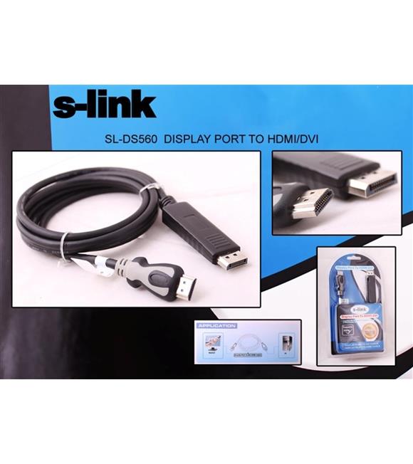 S-link SL-DS560 Display Erkek To Hdmı Erkek 1.8mt Kablo