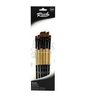 Rich Fırça Yeni Seri 04 Yan Kesik 6 Lı Set 11219