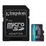 Kingston SDCG4-128GB 128GB microSDXC Canvas Go Plus Gen4 200MB-s A2 U3 V30 Card + ADP Hafıza Kartı