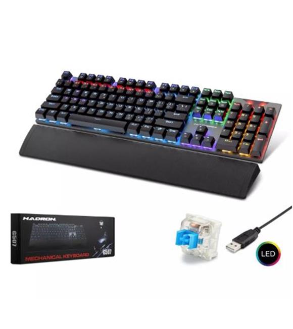 HADRON G507 KABLOLU MEKANİK RGB OYUN KLAVYE