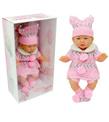 Galtoys Azra Bebek Newborn Pembe-Gri Triko Elbiseli