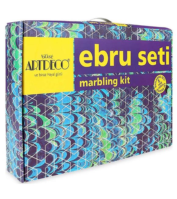 Artdeco Ebru Boyama Seti Çantalı 8 Lİ ES-8