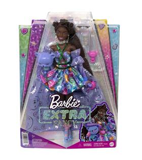 Barbie Extra Fancy Mor Kostümlü Bebek