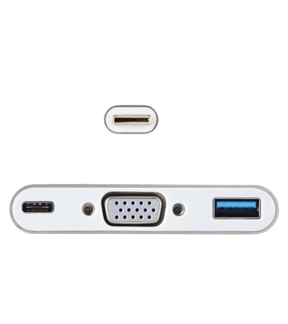 Vcom CU426M Type-C-M To Vga-F Usb 3.0-F Type-C-F Çevirici