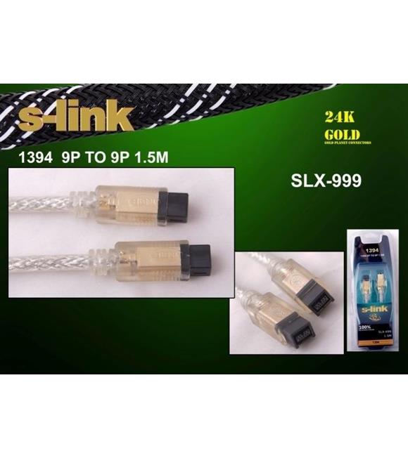 S-link SLX-999 1.5mt 9-9 1394 Firewire Gold Kablo