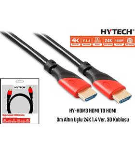 Hytech HY-HDM3 Hdmi To Hdmi 3m Altın Uçlu 24k 1.4