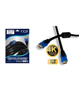 Inca IMHD-150T 15mt 4K 1,4 V 3 D Altın Uçlu Hdmı To Hdmı Kablo (99,5 Bakır)