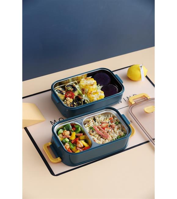 Vagonlife VGN363 1400ml Lacivert Çelik Saklama Kabı