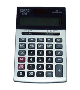 Cassa Hesap Makinesi Elektronik 12 Hane Siyah 9335