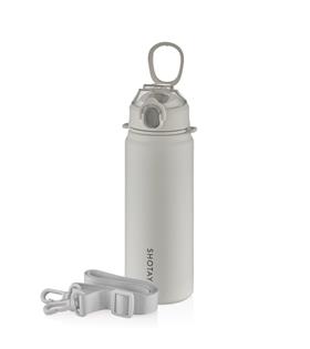 Shotay ST-8228 750ml Gri Pipetli Şeffaf Kapaklı Çelik Termos