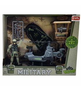 Ctoy Oyuncak Helikopterli Asker Seti CTOY-F14-1A