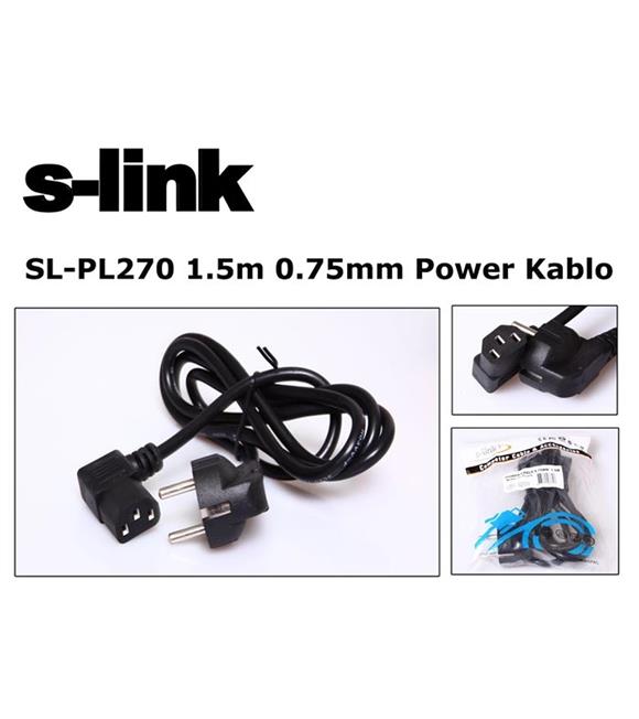 S-link  SL-PL270 1.5mt 0.75mm L Power  Elektrik Kablosu