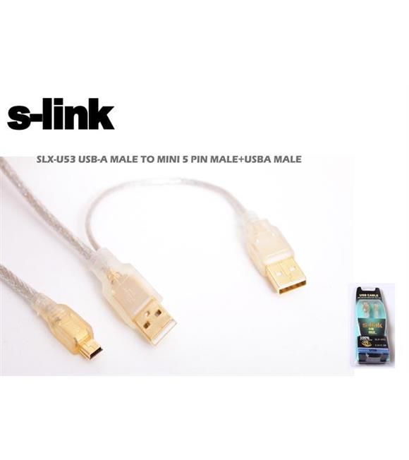 S-link SLX-U53 Usb2.0 2AM-5Pin Hdd Kablosu