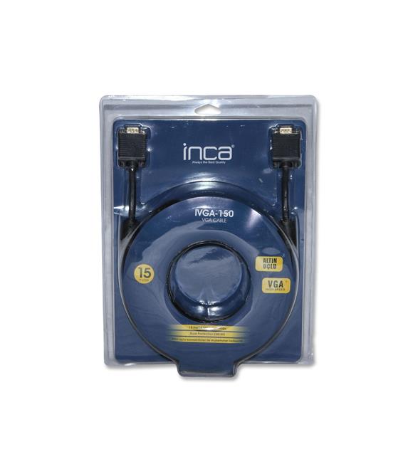 Inca IVGA-150 15MT Altın Uçlu Blister VGA Kablo