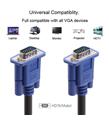 Vcom CG341AD-15.0 Mavi Konnektör Siyah 15MT Vga-M-Vga-M Kablo_1)