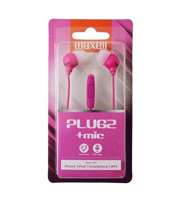 Maxell Plugz Pembe Kulakiçi Mikrofonlu Kulaklık