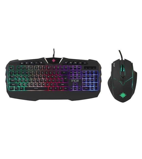 INCA IKG-310 Ruthless Rainbow Efect Gaming Klavye Mouse Set_1