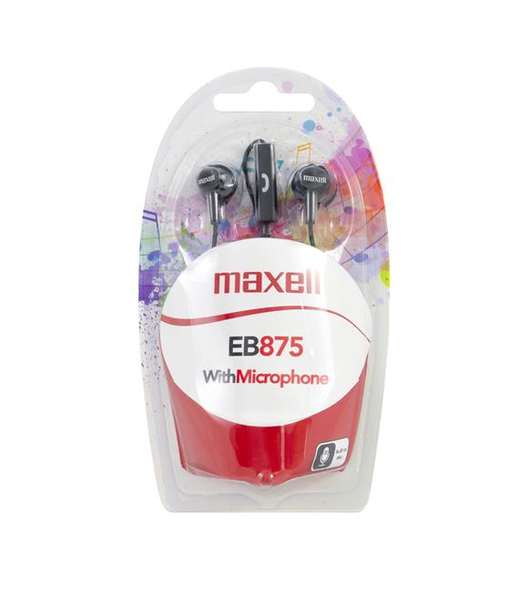 Maxell EB-875 Siyah Kulakiçi Mikrofonlu Kulaklık Tek Jaklı