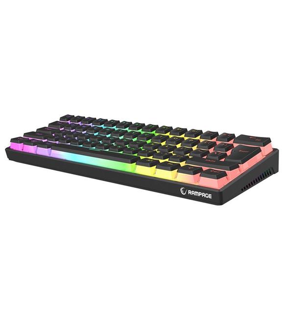 Rampage RADIANT K11 Siyah Type-C Bağlantılı RGB Puding Tuşlu Gaming Oyuncu Klavye_1