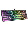 Rampage RADIANT K11 Siyah Type-C Bağlantılı RGB Puding Tuşlu Gaming Oyuncu Klavye