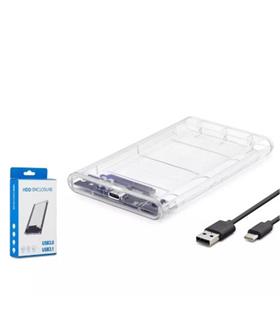 HADRON HDX1766 HDD KUTU TYPE-C3.1 + USB3.0 2.5" TRANSPARENT