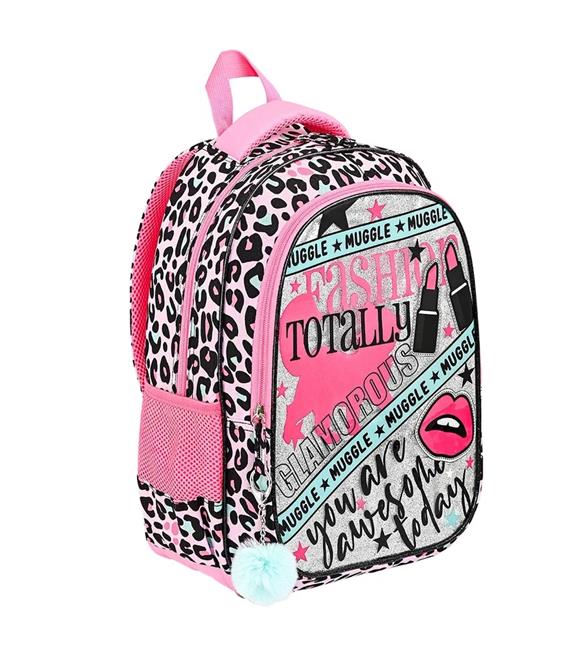 Muggle Mu-9074 Pink And Pink Koleksiyonu İlkokul Çantası