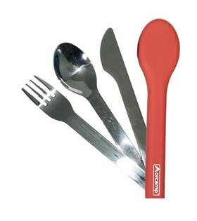 ORCAMP Çatal Kaşık Bıçak Seyehat Seti Turuncu 1970