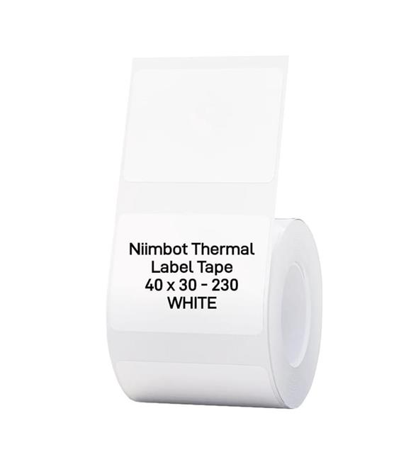 NIIMBOT T40-30-230WHITE Beyaz 40X30MM Termal Etiket