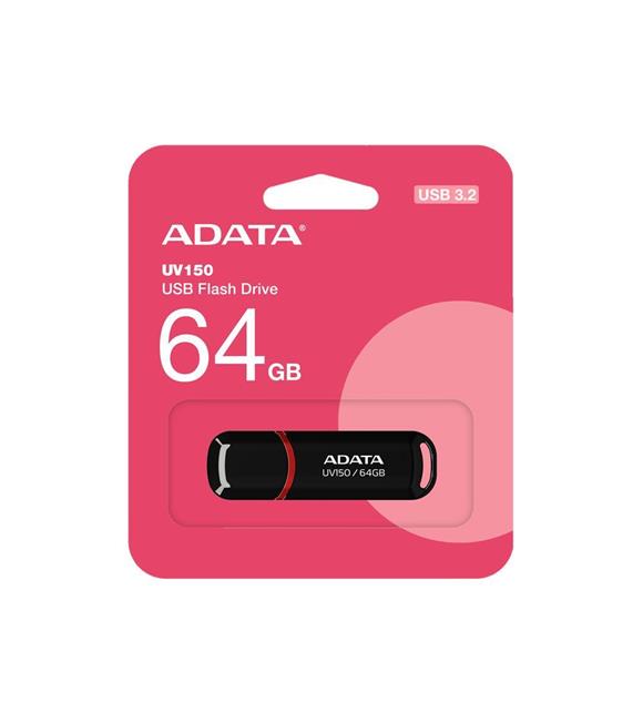 ADATA UV150-64GB USB3.2 Gen1 Black Flash Bellek