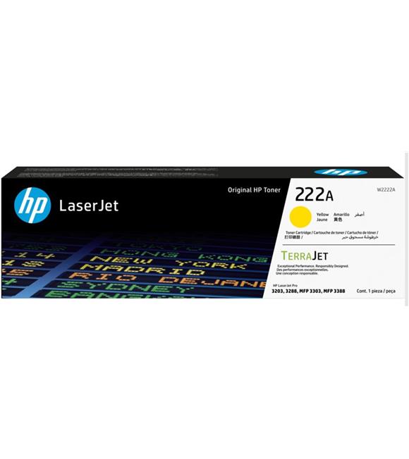 Hp 222A Yellow Sarı 1.200 Sayfa Toner W2222A