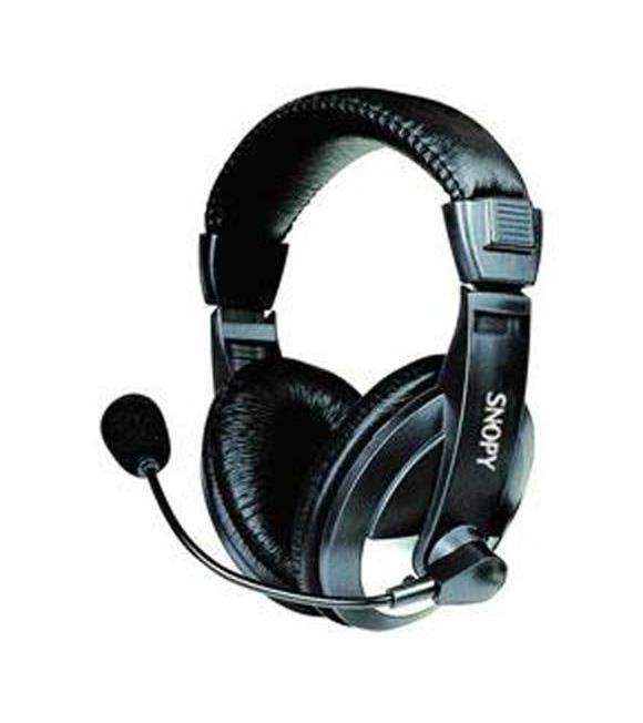 Snopy SN-4388 Deri Baş Üstü Mikrofonlu Kulaklık