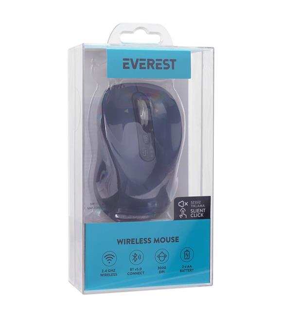 Everest ETERNAL Usb Siyah 2.4Ghz Kablosuz Mouse_1