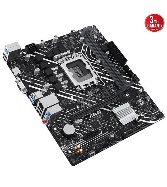 Asus Prime H610M-K ARGB Intel Soket LGA1700 DDR5 5600MHz mATX Gaming (Oyuncu) Anakart