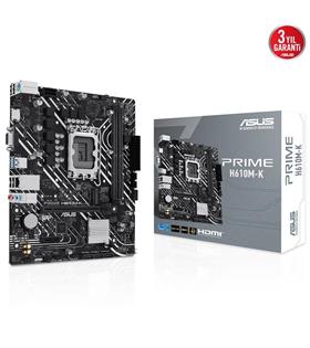 Asus Prime H610M-K ARGB Intel Soket LGA1700 DDR5 5600MHz mATX Gaming (Oyuncu) Anakart