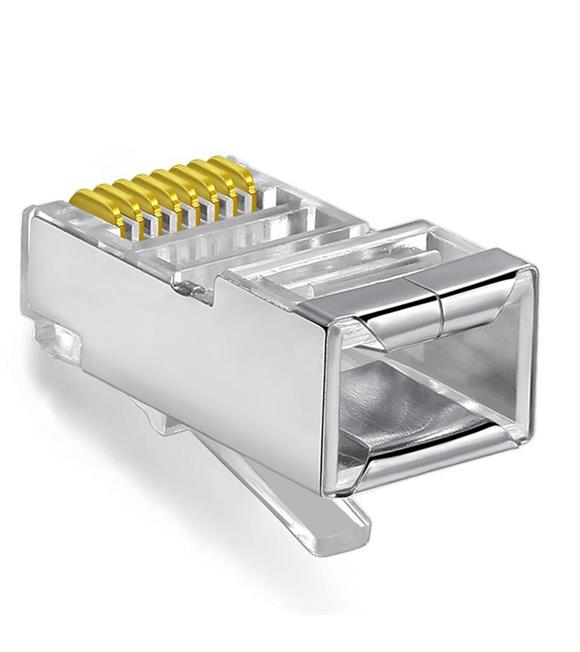 Vcom NM026 100lü Metal RJ45 8P8C Cat6-UTP-RJ45-3u Konnektör