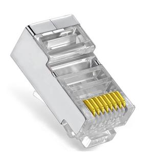 Vcom NM026 100lü Metal RJ45 8P8C Cat6-UTP-RJ45-3u Konnektör