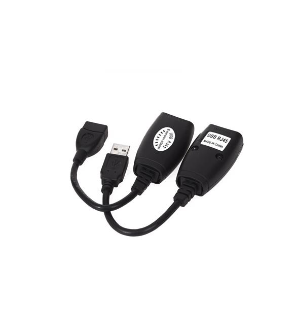 Vcom CU824 USB RJ45 Extender Plastik 45m Uzatıcı