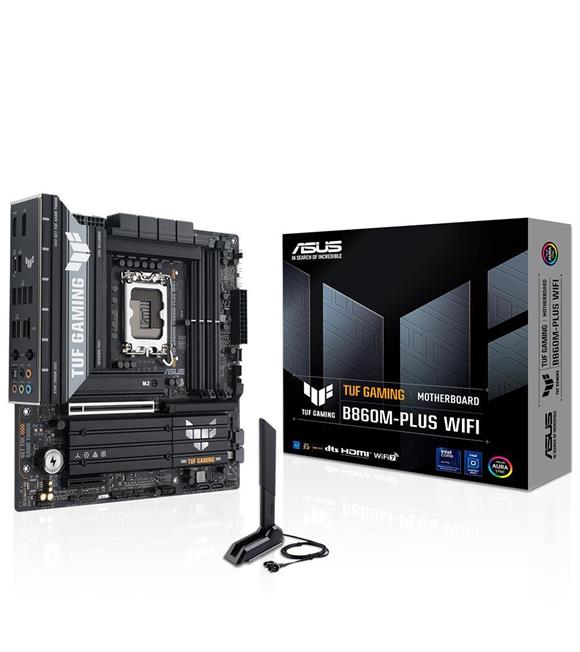 Asus TUF Gaming B860M-PLUS WIFI 8800MHz OC DDR5 Soket 1851 M.2 USB4 HDMI DP mATX Anakart