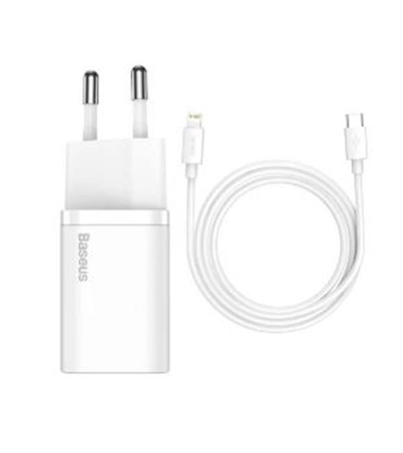 Baseus TZCCSUP-B02 20W C+C Beyaz Şarj Aleti