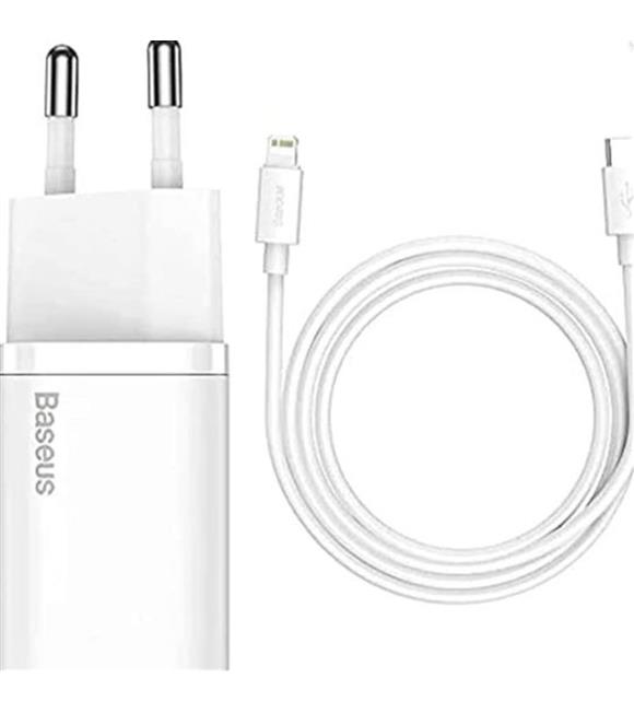 Baseus TZCCSUP-B02 20W C+C Beyaz Şarj Aleti
