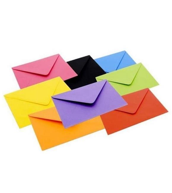 Asil Doğan Davetiye Zarfı 5 Renk Karışık 130x180 80 GR AS-5204