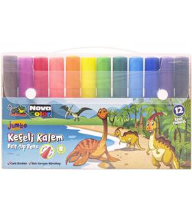 Nova Color Keçeli Kalem 12 Li Jumbo NC-874