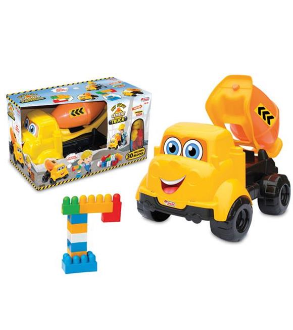 Dede Oyuncak Kutulu Büyük Çimento Kamyonum Bloklu 30 Parça 03433