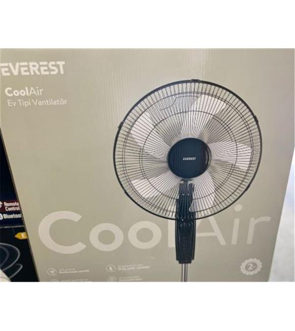 Everest Fan11 CoolAir Siyah-Gri 45w 5 Kanat 3 Kademe 1200RPM