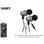 Snopy SN-J02 Siyah Gümüş Kulak İçi Kulaklık Mikrofonlu Kulaklık