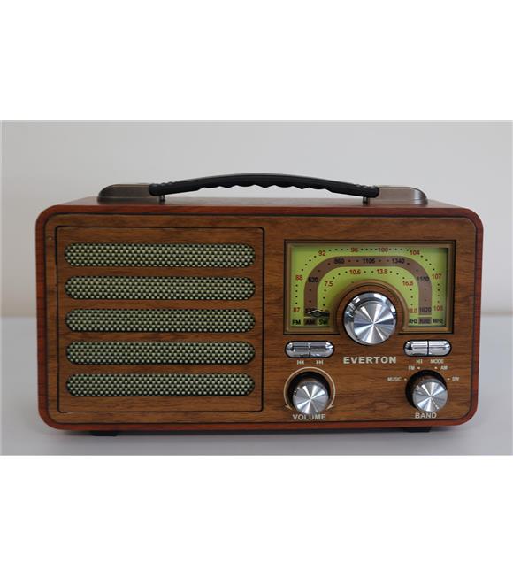 Everton Rt-755 Bluetooth Fm-Usb-Tf-Aux Şarjlı Nostaljik Radyo